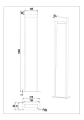 Lampa ogrodowa stojąca SALMON imitacja drewna | antracyt wys.100cm. LED 11W 3000K trio 446960135 | 4017807603736