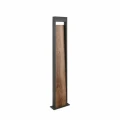 Lampa ogrodowa stojąca SALMON imitacja drewna | antracyt wys.100cm. LED 11W 3000K trio 446960135 | 4017807603736