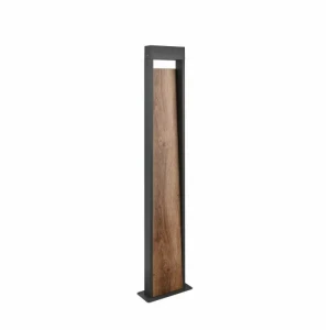 SALMON imitacja drewna | antracyt wys.100cm. LED 11W 3000K Lampa ogrodowa stojąca