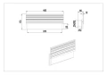 Kinkiet zewnętrzny przód-tył MARIZA antracyt LED 10W 3000K IP65 trio 247060142 | 4017807603767