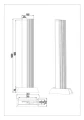 Lampa ogrodowa stojąca MARIZA antracyt wys.100cm. LED 16W 3000K IP65