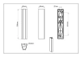 Kinkiet zewnętrzny MARNE antracyt LED 8,5W 3000K IP65 trio 247360242 | 4017807603798
