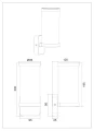BONITO rdzawa miedź E27 IP44 Kinkiet zewnętrzny rl R21596124 | 4017807603828