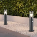 Lampa ogrodowa stojąca z czujnikiem ruchu i zmierzchu PALOMA antracyt PIR wys.50cm E27 IP44