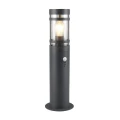 Lampa ogrodowa stojąca z czujnikiem ruchu i zmierzchu PALOMA antracyt PIR wys.50cm E27 IP44
