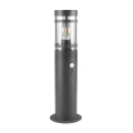 Lampa ogrodowa stojąca z czujnikiem ruchu i zmierzchu PALOMA antracyt PIR wys.50cm E27 IP44