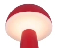 Zewnętrzna lampka stołowa FUNGO czerwony LED dim. 2W 3000+4000+6500K IP54 akumulator+stacja ładująca