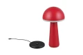 Zewnętrzna lampka stołowa FUNGO czerwony LED dim. 2W 3000+4000+6500K IP54 akumulator+stacja ładująca