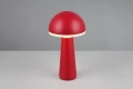 Zewnętrzna lampka stołowa FUNGO czerwony LED dim. 2W 3000+4000+6500K IP54 akumulator+stacja ładująca