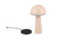 Zewnętrzna lampka stołowa FUNGO piaskowy LED dim. 2W 3000+4000+6500K IP54 akumulator+stacja ładująca