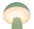 Zewnętrzna lampka stołowa FUNGO pistacjowy LED dim. 2W 3000+4000+6500K IP54 akumulator+stacja ładująca