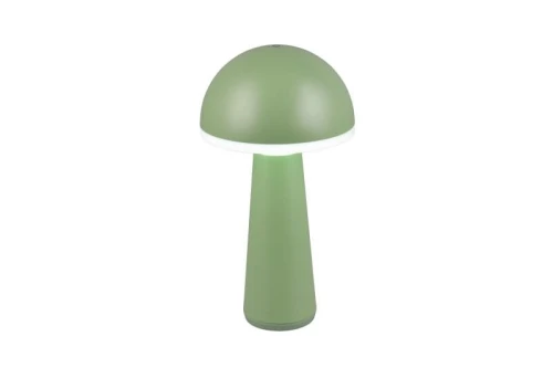 Zewnętrzna lampka stołowa FUNGO pistacjowy LED dim. 2W 3000+4000+6500K IP54 akumulator+stacja ładująca