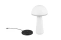 Zewnętrzna lampka stołowa FUNGO biały mat LED dim. 2W 3000+4000+6500K IP54 akumulator+stacja ładująca