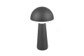 Zewnętrzna lampka stołowa FUNGO czarny mat LED dim. 2W 3000+4000+6500K IP54 akumulator+stacja ładująca