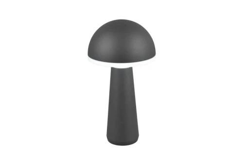 Zewnętrzna lampka stołowa FUNGO czarny mat LED dim. 2W 3000+4000+6500K IP54 akumulator+stacja ładująca
