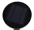 Lampa ogrodowa stojąca z czujnikiem ruchu i zmierzchu GORDA Solar akumulator czarny mat wys.50cm. PIR 3,5W 4000K IP44