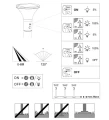Lampa ogrodowa stojąca z czujnikiem ruchu i zmierzchu GORDA Solar akumulator czarny mat wys.50cm. PIR 3,5W 4000K IP44