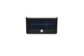 Kinkiet solarny zewnętrzny z czujnikiem ruchu i zmierzchu RAMOS Solar akumulator czarny mat PIR 8W 4000K