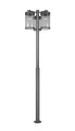 Latarnia ogrodowa zewnętrzna SAMBESI antracyt wys.240cm. 3xE27 IP44
