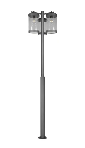Latarnia ogrodowa zewnętrzna SAMBESI antracyt wys.240cm. 3xE27 IP44