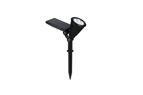 Reflektor ogrodowy z czujnikiem zmierzchu FESTIVAL Solar czarny mat LED RGB 1W IP44