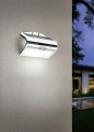 Kinkiet solarny zewnętrzny uchylny z czujnikiem ruchu i zmierzchu MACAPA Solar akumulator biały PIR 5W 4000K IP44