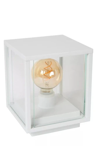 Lampa ogrodowa stojąca CLAIRE biały wys.24,5cm. E27 IP54 lucide 27883/25/31 | 5411212272379