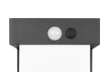 Lampa ogrodowa stojąca z czujnikiem ruchu i zmierzchu COLOMBO czarny mat Solar akumulator wys.50cm. PIR Dim. 5,5W 4000K IP44