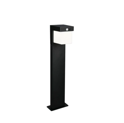 Lampa ogrodowa stojąca z czujnikiem ruchu i zmierzchu COLOMBO czarny mat Solar akumulator wys.50cm. PIR Dim. 5,5W 4000K IP44