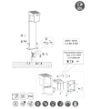 Lampa ogrodowa stojąca z czujnikiem ruchu i zmierzchu COLOMBO czarny mat Solar akumulator wys.50cm. PIR Dim. 5,5W 4000K IP44