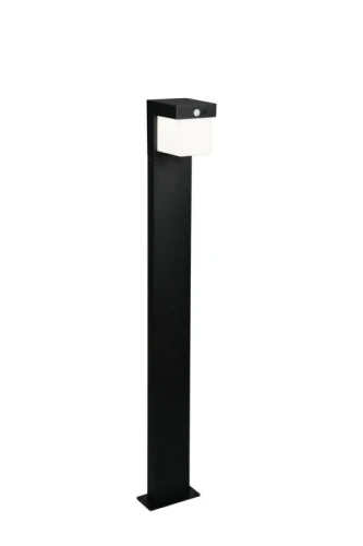 Lampa ogrodowa stojąca z czujnikiem ruchu i zmierzchu COLOMBO czarny mat Solar akumulator wys.100cm. PIR Dim. 5,5W 4000K IP44