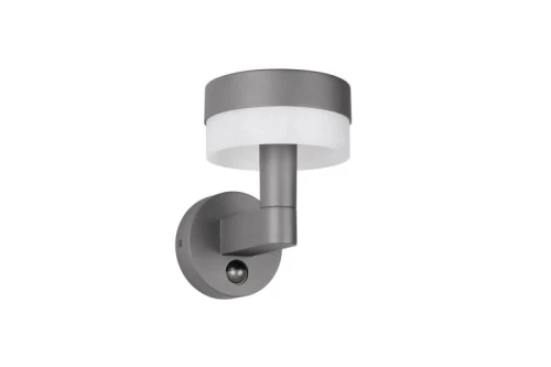 Kinkiet zewnętrzny z czujnikiem ruchu i zmierzchu MACKENZIE antracyt PIR LED 8W 3000K IP54