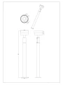 Lampa ogrodowa stojąca MACKENZIE antracyt wys.95cm. LED 8W 3000K IP54
