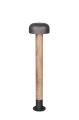 Lampa ogrodowa stojąca FRASER imitacja drewna | antracyt wys.84cm. E27 IP54