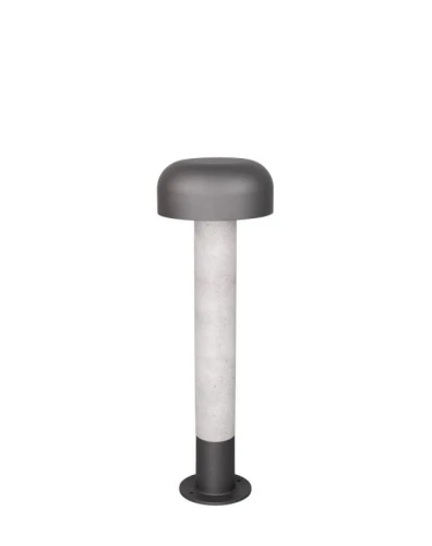 Lampa ogrodowa stojąca FRASER imitacja betonu | antracyt wys.54cm. E27 IP54