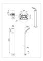 Lampa ogrodowa stojąca BEJA antracyt wys.100cm. LED 12,5W 4000K IP44