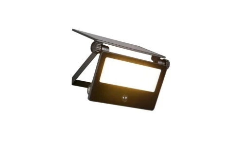 Naświetlacz solarny z czujnikiem ruchu i zmierzchu MOURA Solar czarny mat PIR LED 18W 3000+4000+6000K