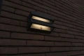 BARLO Solar szary PIR LED 8,2W 4000K IP54 Kinkiet zewnętrzny solarny z czujnikiem ruchu i zmierzchu