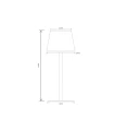 Lampka stołowa akumulatorowa zewnętrzna TYON czarna LED dim. 2W 2700K IP65