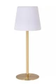 Lampka stołowa akumulatorowa zewnętrzna TYON matowe złoto | mosiądz LED dim. 2W 2700K IP65