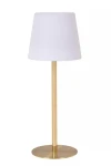 TYON matowe złoto | mosiądz LED dim. 2W 2700K IP65 Lampka stołowa akumulatorowa zewnętrzna