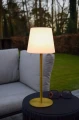 Lampka stołowa akumulatorowa zewnętrzna TYON matowe złoto | mosiądz LED dim. 2W 2700K IP65