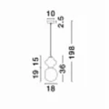 Lampa wisząca VILROSA 5W IP20