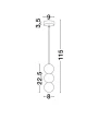 Lampa wisząca IBAGUE 5W IP20