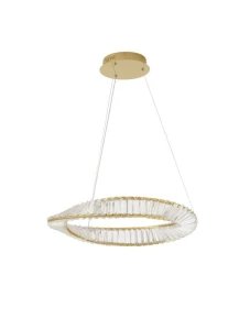 BAUTA złoty | kryształ sr.60cm. LED dim. 36W 3500K Lampa wisząca