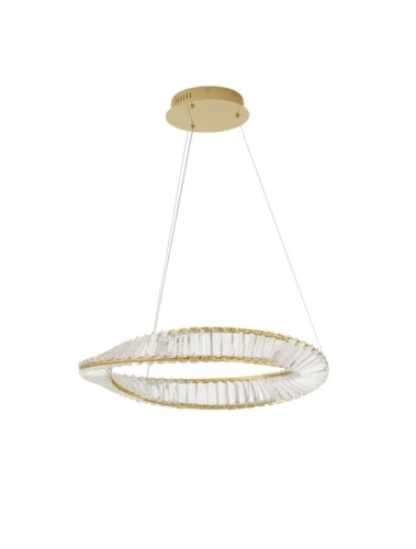 9333061.jpgLampa wisząca BAUTA złoty | kryształ sr.60cm. LED dim. 36W 3500K