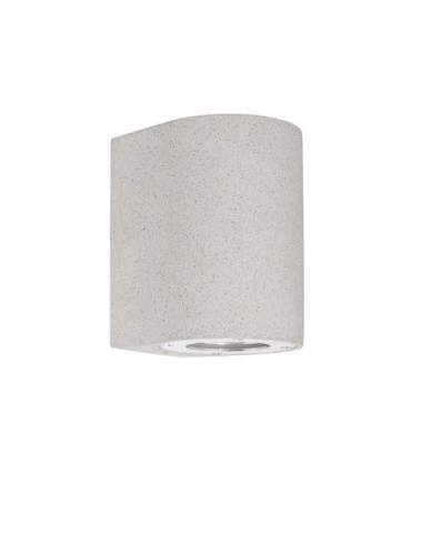 Kinkiet zewnętrzny BUENAVISTA biały beton GU10 IP65