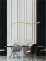 Lampa wisząca BAUTA złoty | kryształ LED dim. 43W 3500K