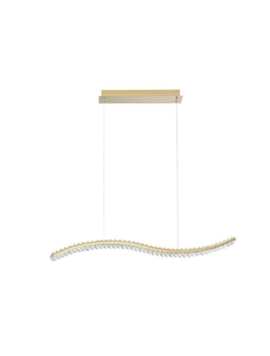 Lampa wisząca BAUTA złoty | kryształ LED dim. 43W 3500K