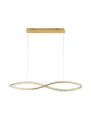 Lampa wisząca BAUTA złoty | kryształ LED dim. 95W 3500K